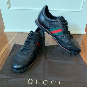 Gucci leather classic stripe low top sneaker